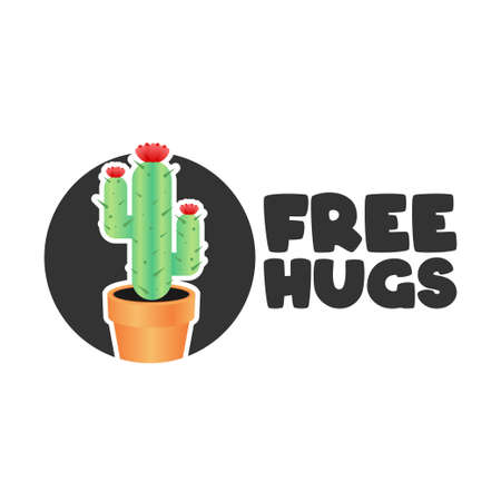 vector graphic of free hugs day good for free hugs day celebration. flat design. flyer design.flat illustration.のイラスト素材