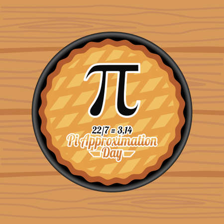 vector graphic of pi approximation day good for pi approximation day celebration. flat design. flyer design.flat illustration.のイラスト素材