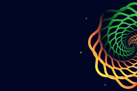 vector graphic of spiral background. flat design. flyer design.flat illustration.のイラスト素材