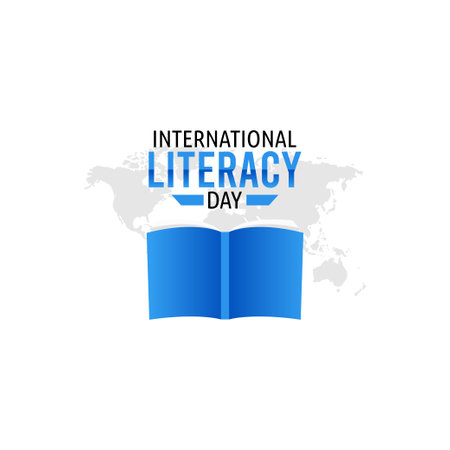 vector graphic of international literacy day good for international literacy day celebration. flat design.のイラスト素材