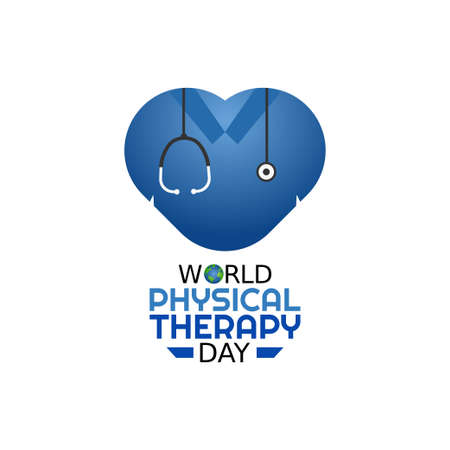 vector graphic of world physical therapy day good for world physical therapy day celebration. flat design.のイラスト素材