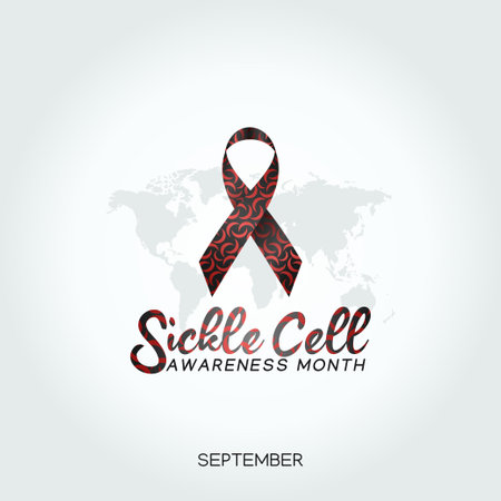 vector graphic of sickle cell awareness month good for sickle cell awareness month celebration. flat design. flyer design.flat illustration.のイラスト素材