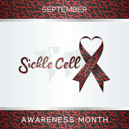 vector graphic of sickle cell awareness month good for sickle cell awareness month celebration. flat design. flyer design.flat illustration.のイラスト素材