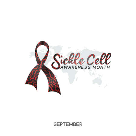 vector graphic of sickle cell awareness month good for sickle cell awareness month celebration. flat design. flyer design.flat illustration.のイラスト素材