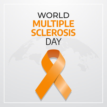 vector graphic of World Multiple Sclerosis Day good for World Multiple Sclerosis Day celebration. flat design. flyer design.flat illustration.のイラスト素材