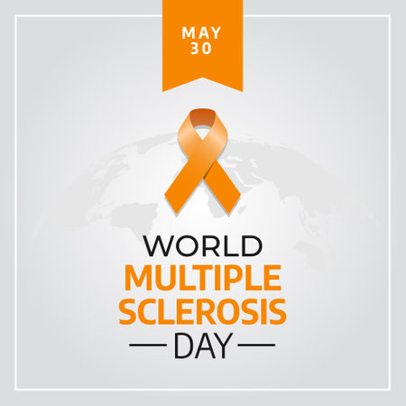 vector graphic of World Multiple Sclerosis Day good for World Multiple Sclerosis Day celebration. flat design. flyer design.flat illustration.のイラスト素材