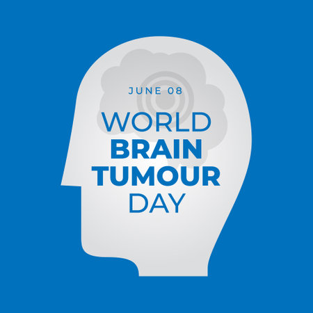 vector graphic of World Brain Tumour Day good for World Brain Tumour Day celebration. flat design. flyer design.flat illustration.のイラスト素材