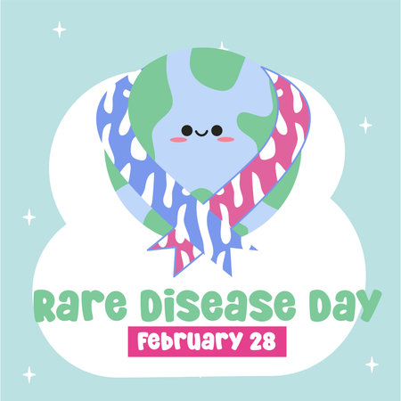 For the perfect Rare Disease Day celebration, use this vector image.のイラスト素材