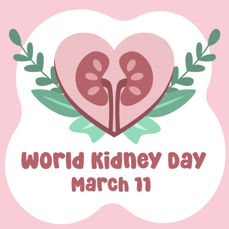 vector graphic of World Kidney Day ideal for World Kidney Day celebration.