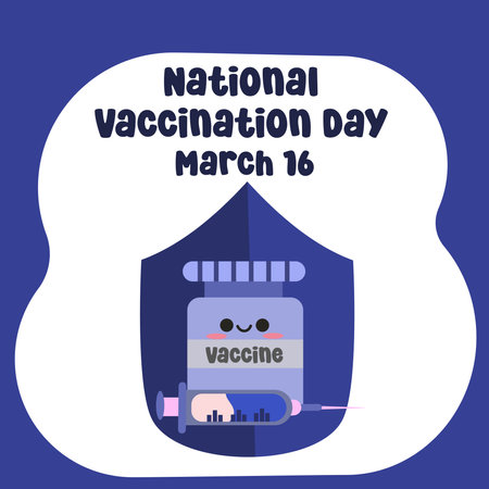 vector graphic of National Vaccination Day ideal for National Vaccination Day celebration.のイラスト素材