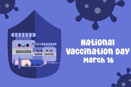 vector graphic of National Vaccination Day ideal for National Vaccination Day celebration.のイラスト素材