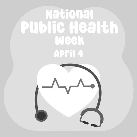 vector graphic of National Public Health Week ideal for National Public Health Week celebration.のイラスト素材