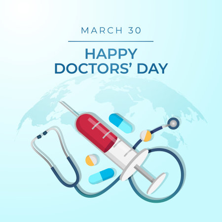 vector graphic of Doctors Day ideal for Doctors Day celebration.のイラスト素材
