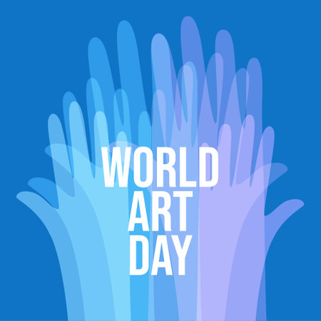 vector graphic of World Art Day ideal for World Art Day celebration.のイラスト素材