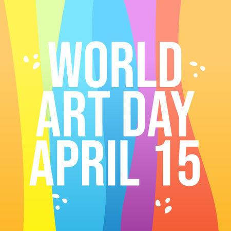 vector graphic of World Art Day ideal for World Art Day celebration.のイラスト素材