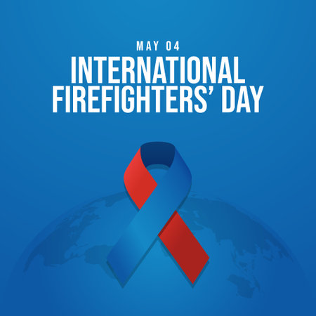 vector graphic of International Firefighters Day ideal for International Firefighters Day celebration.のイラスト素材