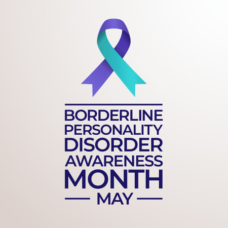 vector graphic of Borderline Personality Disorder Awareness Month ideal for Borderline Personality Disorder Awareness Month celebration.のイラスト素材
