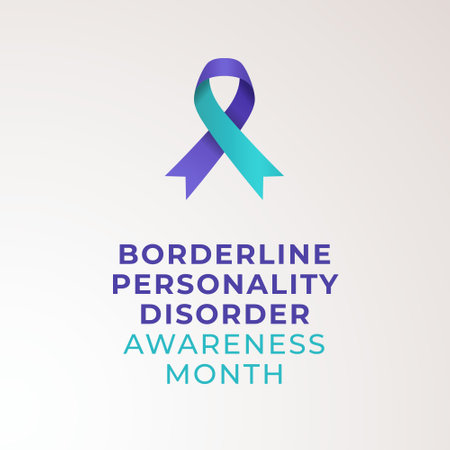 vector graphic of Borderline Personality Disorder Awareness Month ideal for Borderline Personality Disorder Awareness Month celebration.のイラスト素材