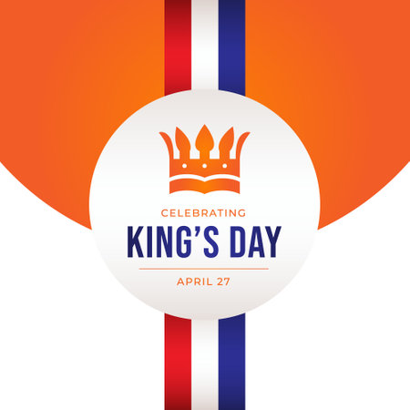 vector graphic of Kings Day ideal for Kings Day celebration.のイラスト素材