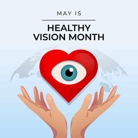 vector graphic of Healthy Vision Month ideal for Healthy Vision Month celebration.のイラスト素材