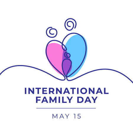 vector graphic of International Family Day ideal for International Family Day celebration.のイラスト素材