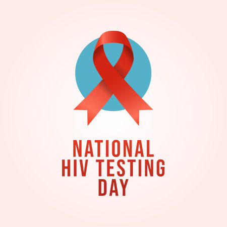 vector graphic of National HIV Testing Day ideal for National HIV Testing Day celebration.のイラスト素材