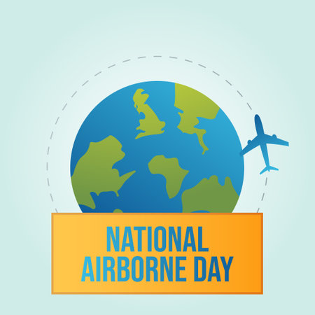 vector graphic of National Airborne Day ideal for National Airborne Day celebration.のイラスト素材