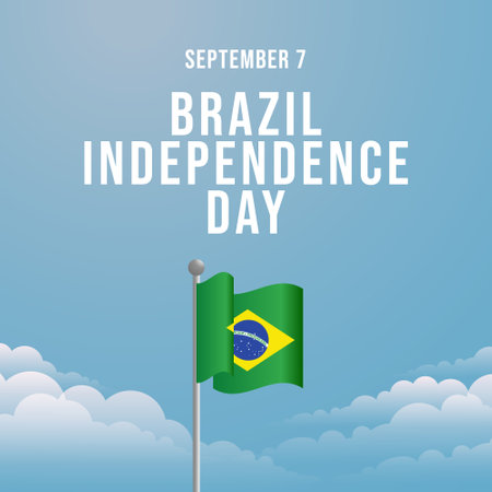 vector graphic of Brazil Independence Day ideal for Brazil Independence Day celebration.のイラスト素材