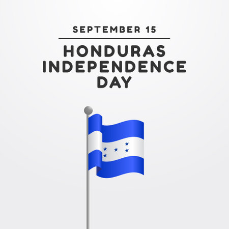 vector graphic of Honduras Independence Day ideal for Honduras Independence Day celebration.のイラスト素材