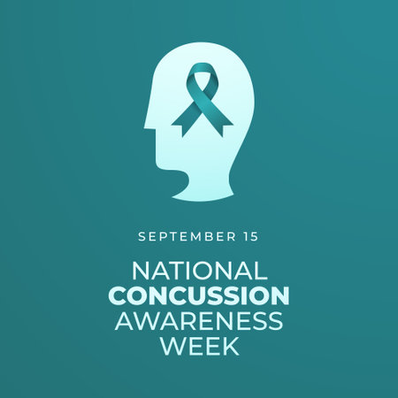 vector graphic of National Concussion Awareness Day ideal for National Concussion Awareness Day celebration.のイラスト素材