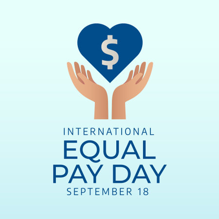vector graphic of International Equal Pay Day ideal for International Equal Pay Day celebration.のイラスト素材