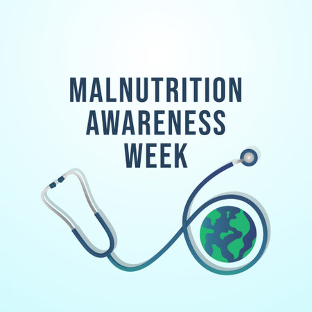 vector graphic of Malnutrition Awareness Week ideal for Malnutrition Awareness Week celebration.のイラスト素材