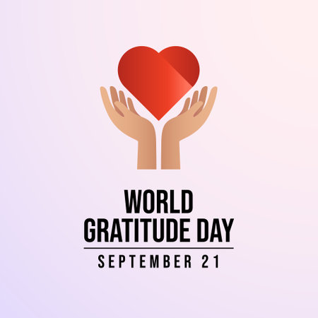 vector graphic of World Gratitude Day ideal for World Gratitude Day celebration.のイラスト素材