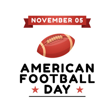 vector graphic of American Football Day ideal for American Football Day celebration.のイラスト素材