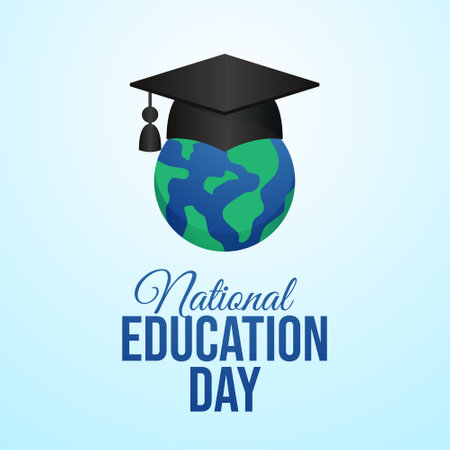 vector graphic of National Education Day ideal for National Education Day celebration.のイラスト素材