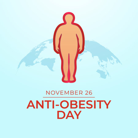vector graphic of Anti Obesity Day ideal for Anti Obesity Day celebration.のイラスト素材