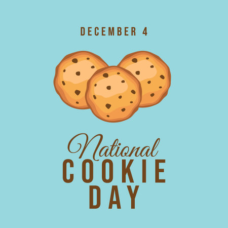 vector graphic of National Cookie Day ideal for National Cookie Day celebration.のイラスト素材