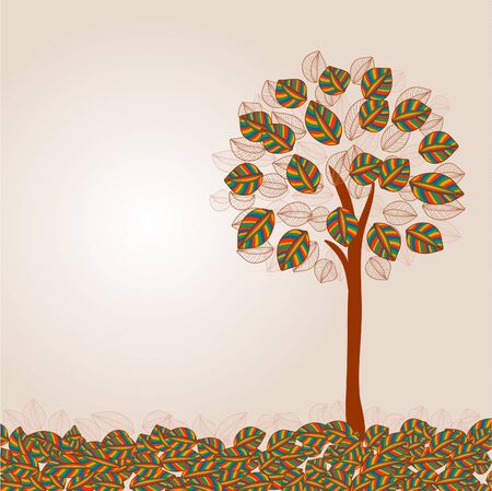 background with a treeのイラスト素材