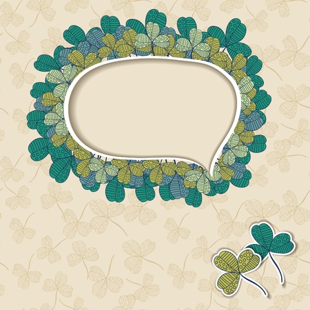 background with cloverのイラスト素材