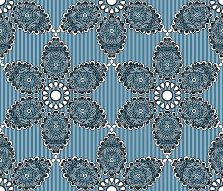 Blue seamless pattern