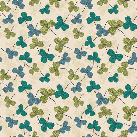 seamless pattern with leavesのイラスト素材