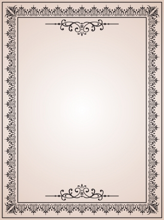 vintage blank for certificatesのイラスト素材