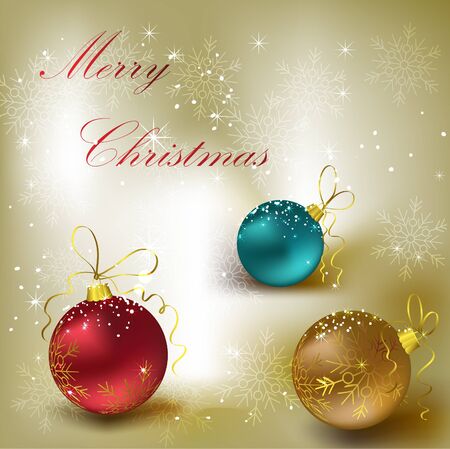 Christmas background with  decorationsのイラスト素材