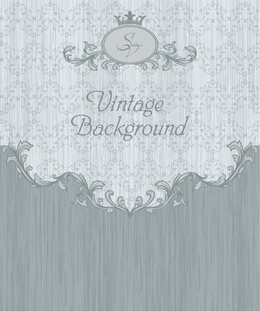 vintage blank seamless patternのイラスト素材