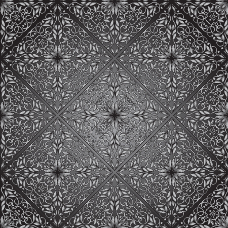 dark vintage seamless patternのイラスト素材