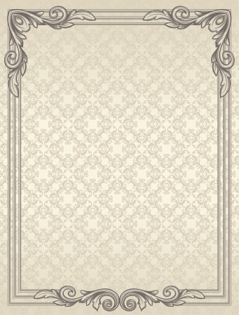 Vintage background with design elements のイラスト素材
