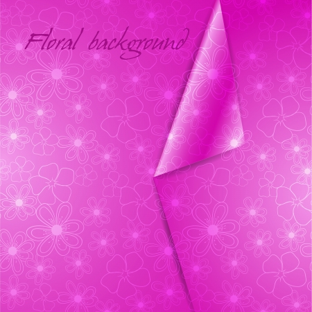 pink abstract floral backgroundのイラスト素材