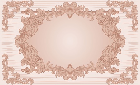 ornate vintage frame のイラスト素材