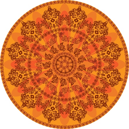 round background with the Islamic ornamentのイラスト素材