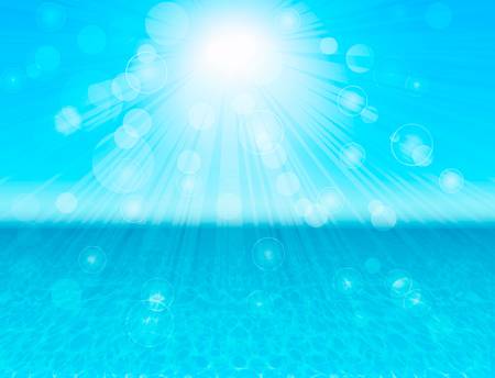 blue sea, abstract backgroundのイラスト素材